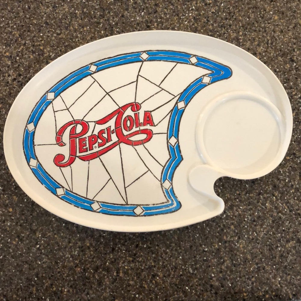 Pepsi tray with cup holder